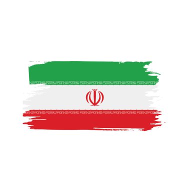 Iran bayrağı, vektör çizim