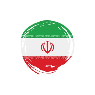 Iran bayrağı, vektör çizim