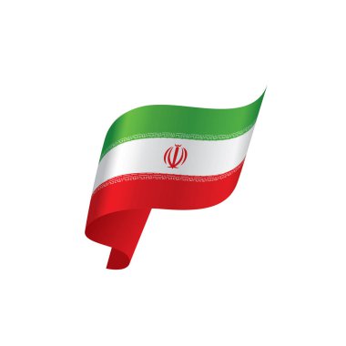 Iran bayrağı, vektör çizim