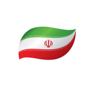 Iran bayrağı, vektör çizim