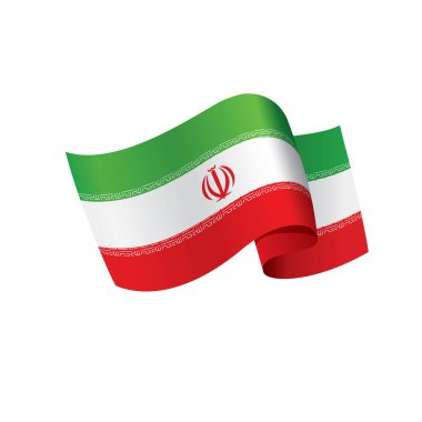 Iran bayrağı, vektör çizim