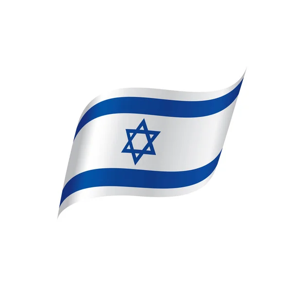 Bandeira de Israel, ilustração vetorial —  Vetores de Stock