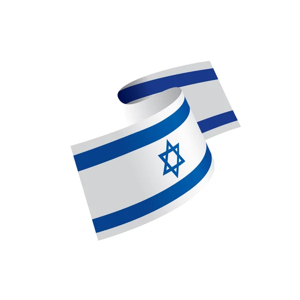 Drapeau Israël, illustration vectorielle — Image vectorielle