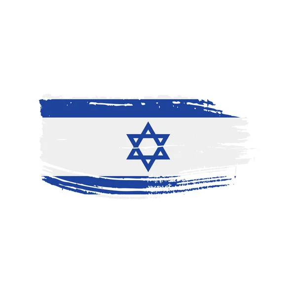 Bandera de Israel, ilustración vectorial — Vector de stock