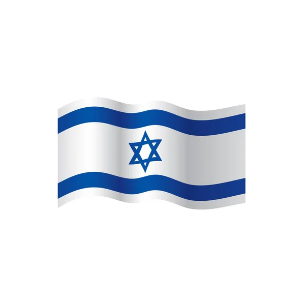 Israel flag, vector illustration — Stock Vector