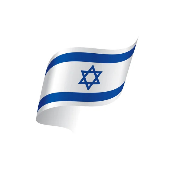 Israël vlag, vector illustratie — Stockvector