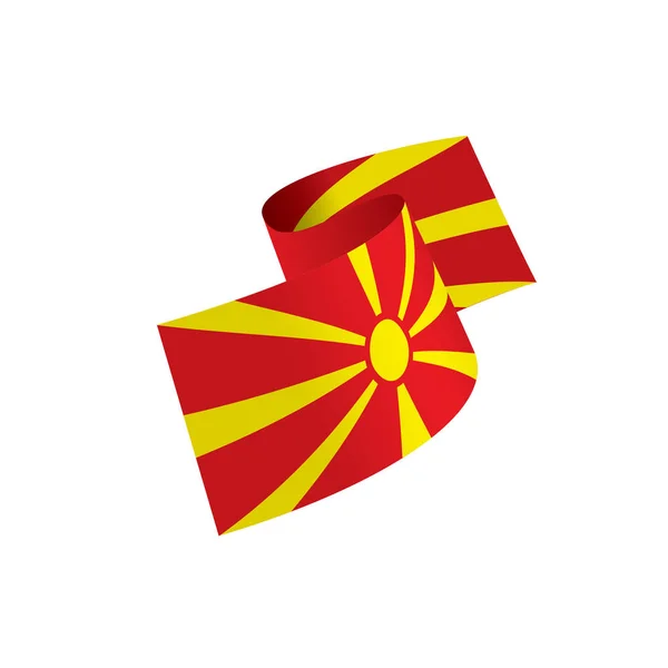 Vlag van Macedonië, vectorillustratie — Stockvector