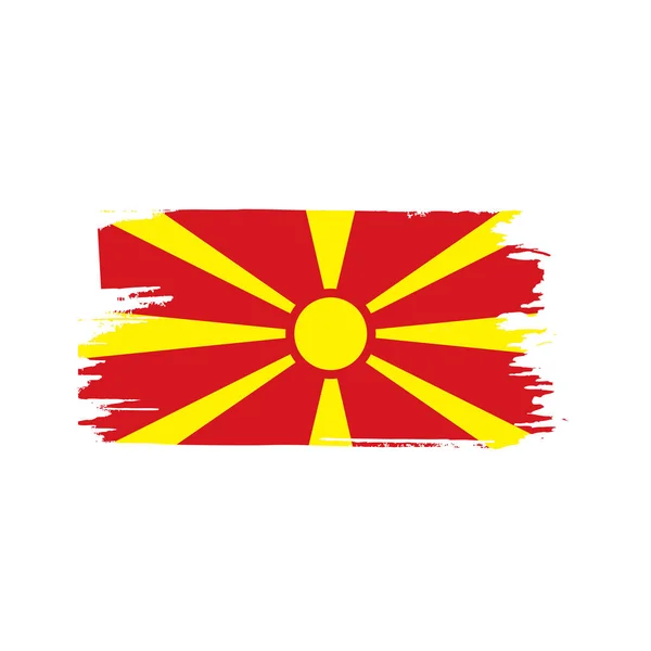 Флаг Македонии, векторная иллюстрация — стоковый вектор