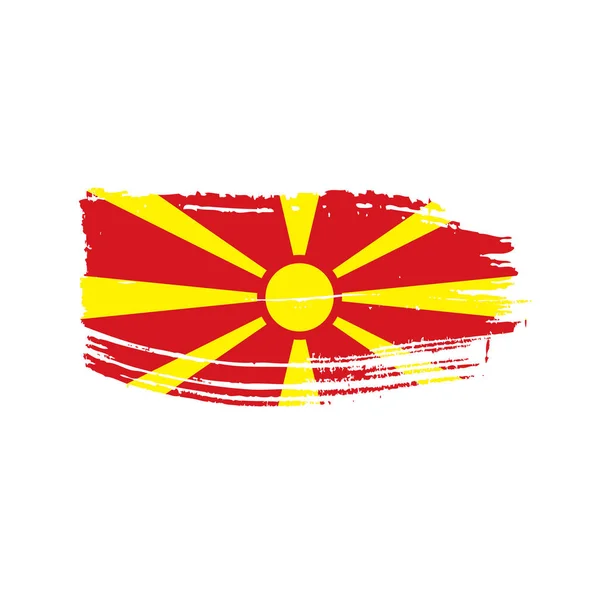 Macedónia bandeira, ilustração vetorial —  Vetores de Stock