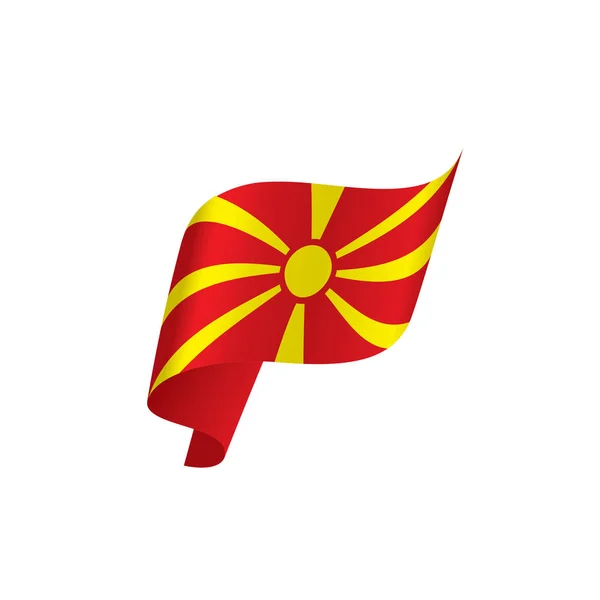 Drapeau Macédoine, illustration vectorielle — Image vectorielle