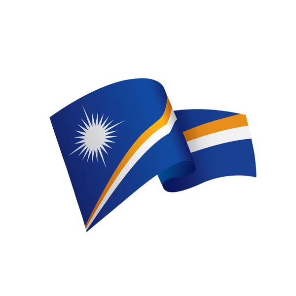 Marshall eilanden vlag, vector illustratie — Stockvector