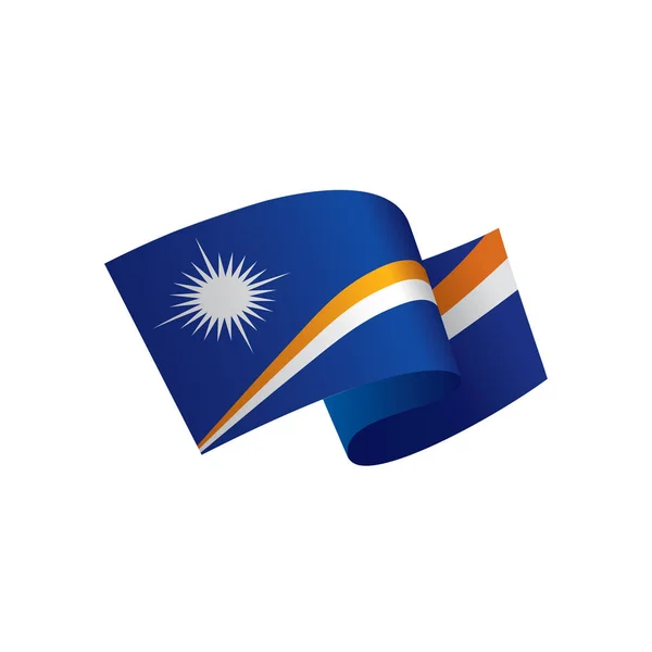 ( 영어 ) Marshall Islands flag, vector illustration — 스톡 벡터