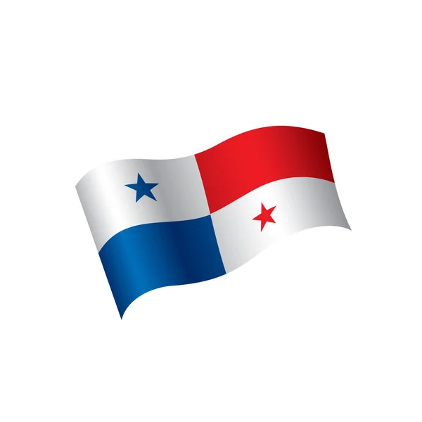 Bandera de Panamá, vector de ilustración — Archivo Imágenes Vectoriales