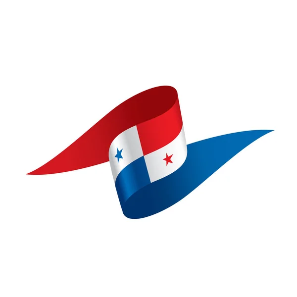 Panamai zászló, vektoros illusztráció — Stock Vector