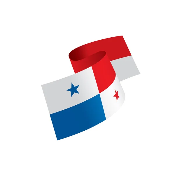 Bandera de Panamá, vector de ilustración — Archivo Imágenes Vectoriales