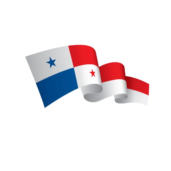 Bandera de Panamá, vector de ilustración — Archivo Imágenes Vectoriales