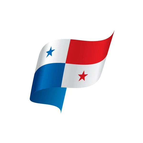 Bandera de Panamá, vector de ilustración — Archivo Imágenes Vectoriales