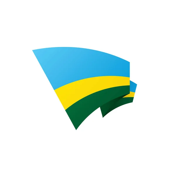 Ruanda-Flagge, Vektorillustration — Stockvektor