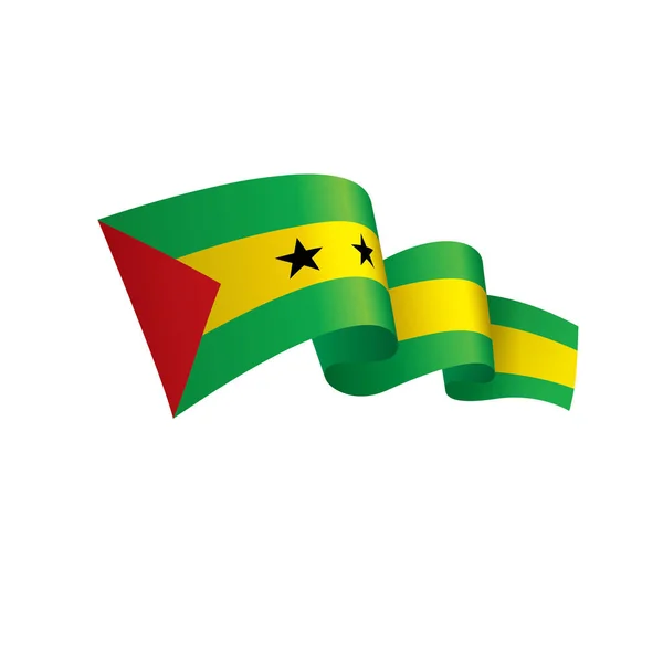 Drapeau Sao Tomé-et-Principe, illustration vectorielle — Image vectorielle