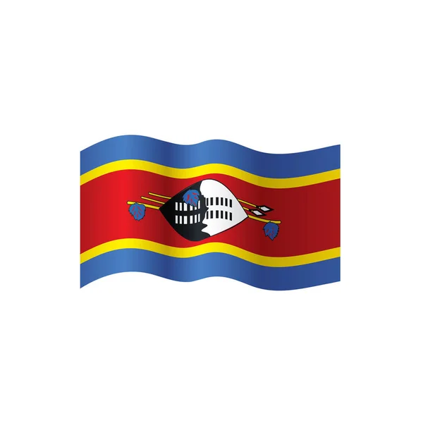 Bandera de Suazilandia, ilustración vectorial — Vector de stock