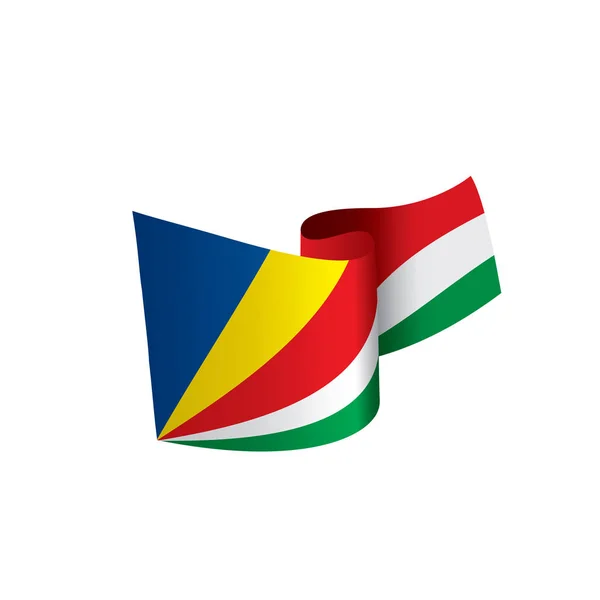Bandera de Seychelles, ilustración vectorial — Vector de stock