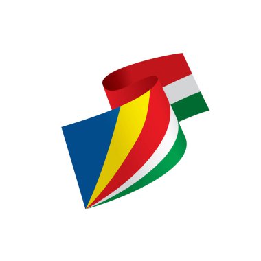 Seyşel Adaları bayrağı, vektör çizim