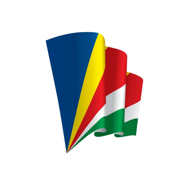 Seychellen Flagge, Vektorillustration — Stockvektor