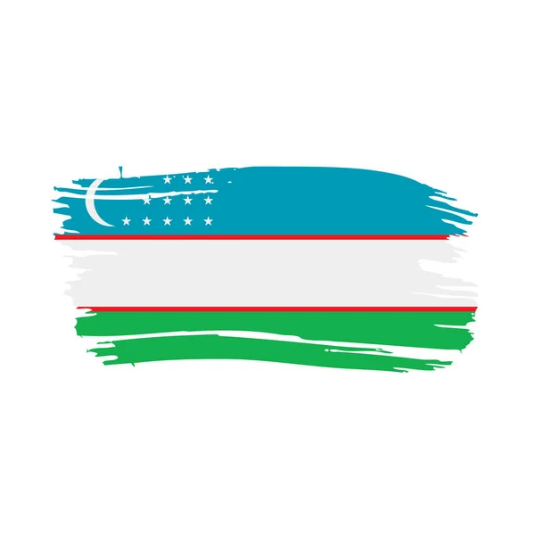 Σημαία του Ουζμπεκιστάν, εικονογράφηση διάνυσμα — Διανυσματικό Αρχείο