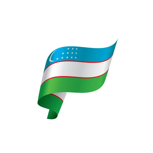 Usbekistan Flagge, Vektorillustration — Stockvektor