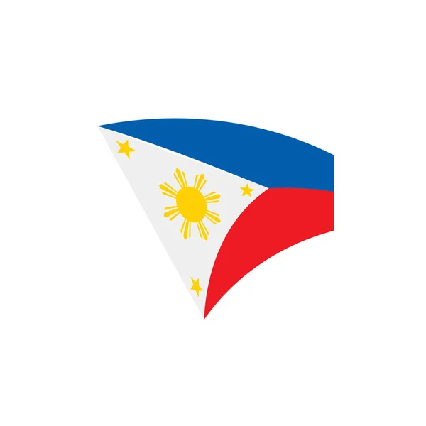 Bandera de Filipinas, ilustración vectorial — Vector de stock