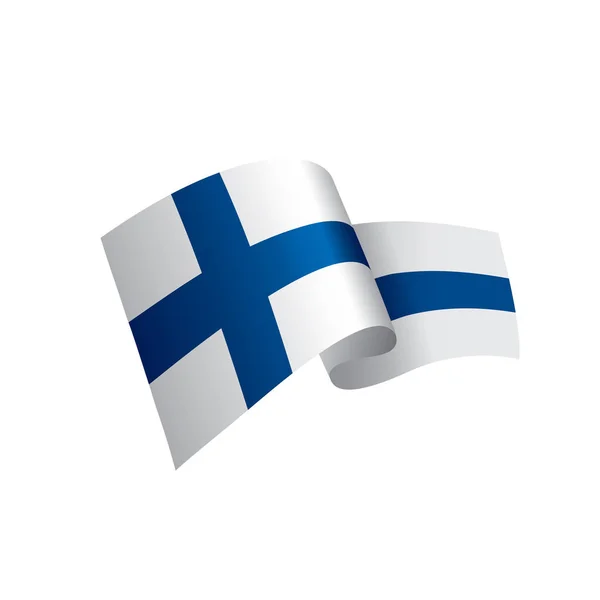 Bandeira da Finlândia, ilustração vetorial — Vetor de Stock