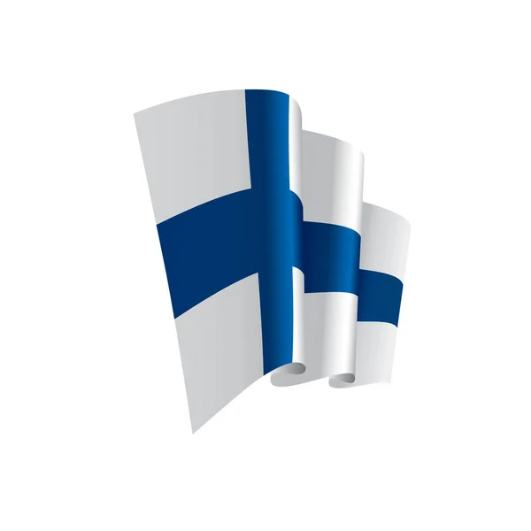 Флаг Финляндии, векторная иллюстрация — стоковый вектор