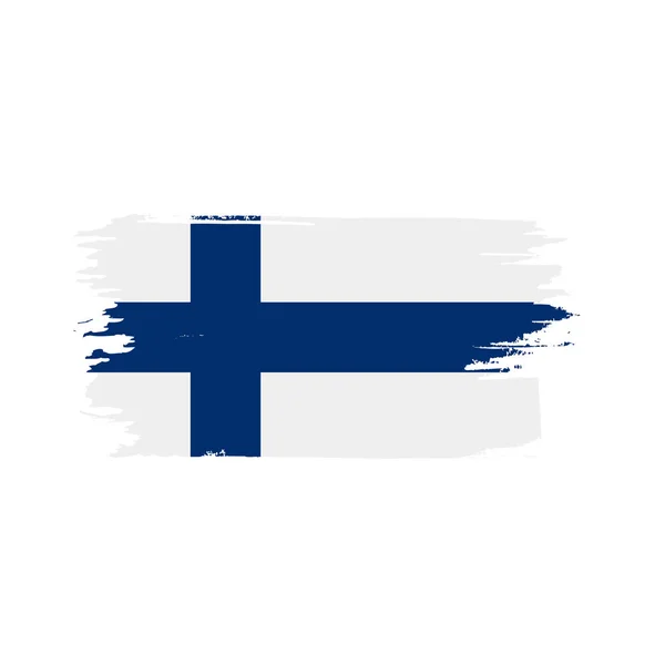 Finlandia bandiera, illustrazione vettoriale — Vettoriale Stock