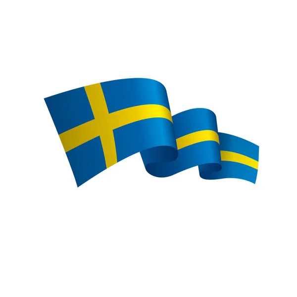 Sweden flag, vector illustration — Stock Vector