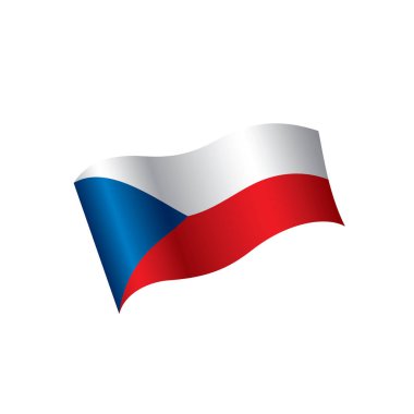 Çek Cumhuriyeti bayrağı, vektör çizim