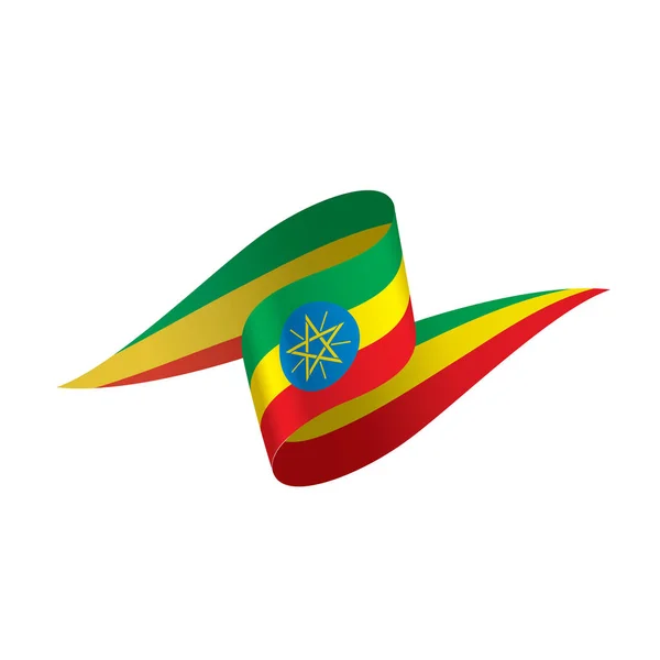 Etiopía bandera, vector de ilustración — Archivo Imágenes Vectoriales