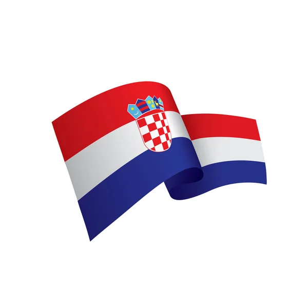 Drapeau Croatie, illustration vectorielle — Image vectorielle