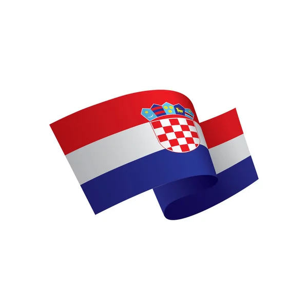 Σημαία Κροατία, εικονογράφηση διάνυσμα — Διανυσματικό Αρχείο