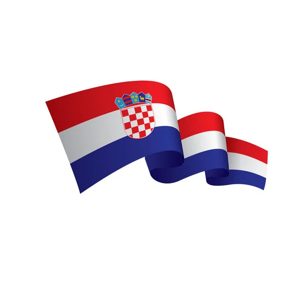 Drapeau Croatie, illustration vectorielle — Image vectorielle