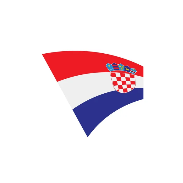 Bandera de Croacia, ilustración vectorial — Vector de stock