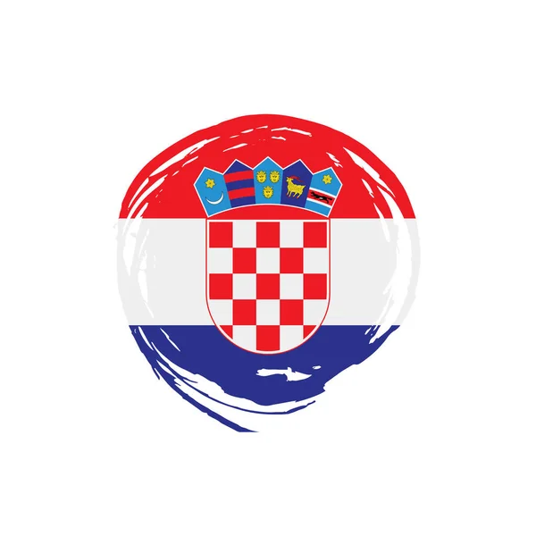 Horvátország zászló, vektoros illusztráció — Stock Vector