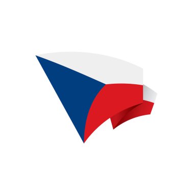 Çek Cumhuriyeti bayrağı, vektör çizim