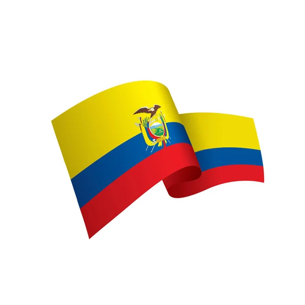 Ecuador flagg, vektorillustration — Stock vektor