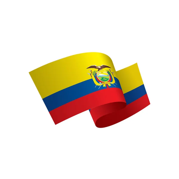 Ecuador flagg, vektorillustration — Stock vektor