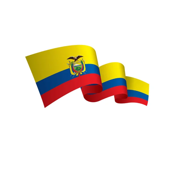 厄瓜多尔旗子, 向量例证 — 图库矢量图片