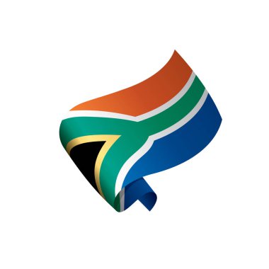 Güney Afrika bayrak, vektör çizim