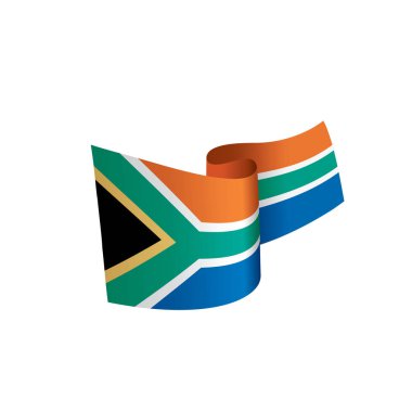 Güney Afrika bayrak, vektör çizim