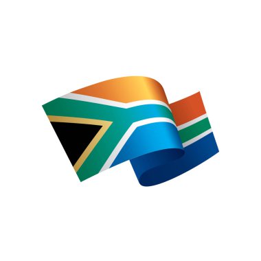 Güney Afrika bayrak, vektör çizim