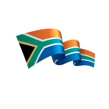 Güney Afrika bayrak, vektör çizim