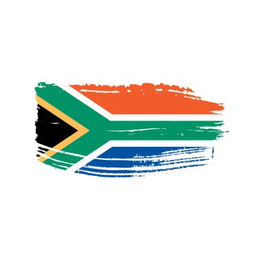 Güney Afrika bayrak, vektör çizim